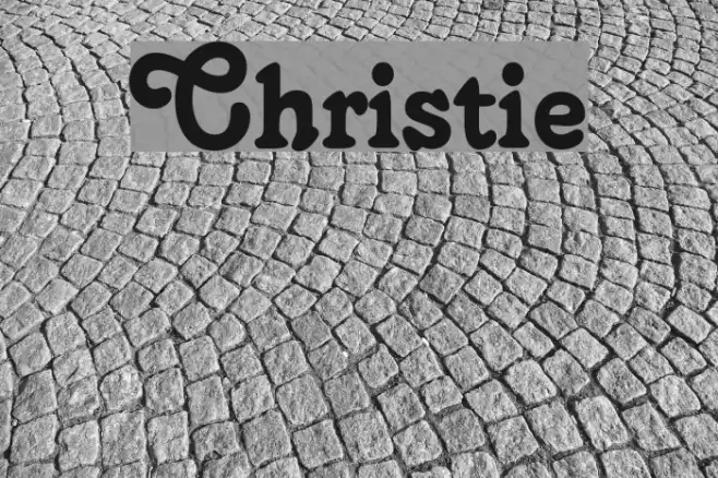 Christie Font examples