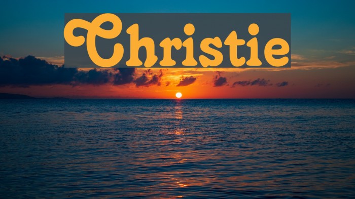 Christie لخطوط تنزيل examples