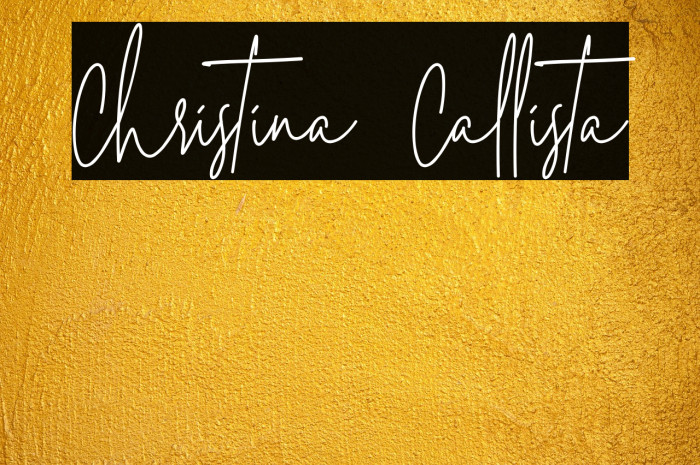 Christina Callista Example 3