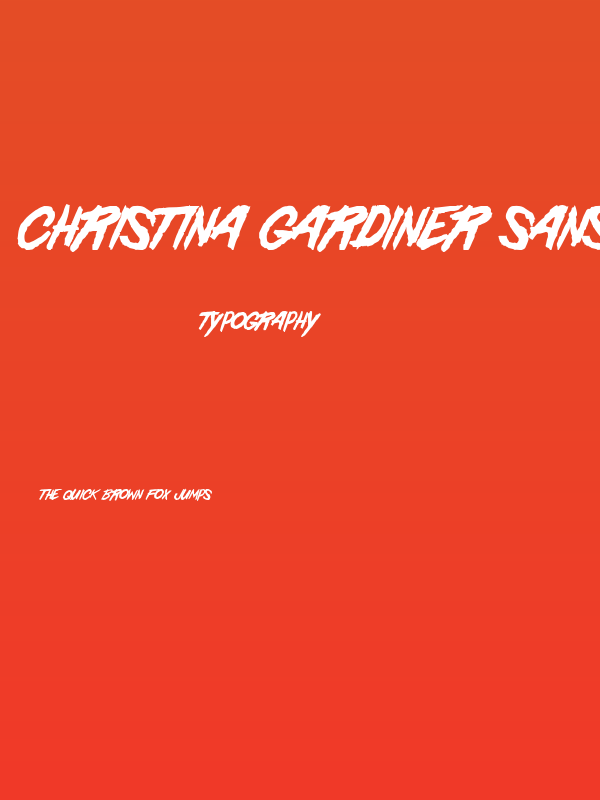 Christina Gardiner Sans Poster