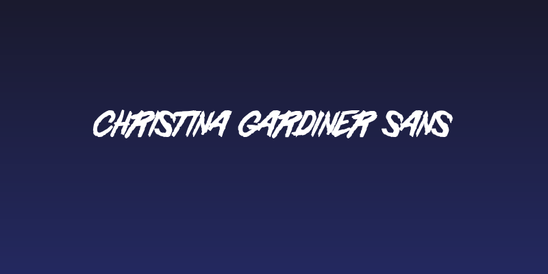 Christina Gardiner Sans Social Header