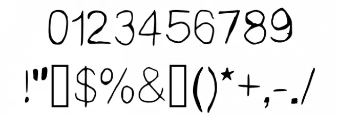 Christina Regular Font OTHER CHARS