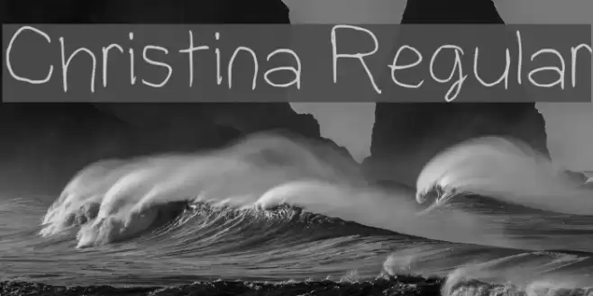 Christina Regular Font examples