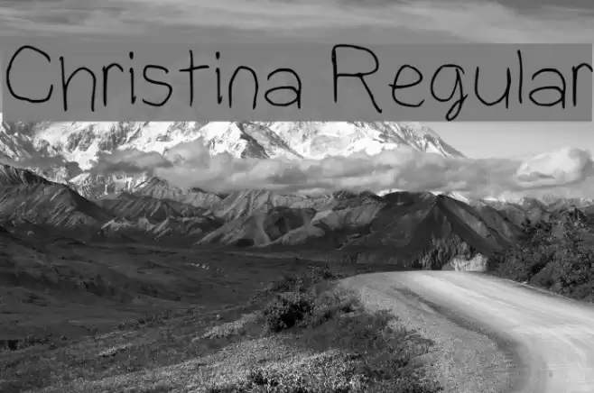 Christina Regular Font examples