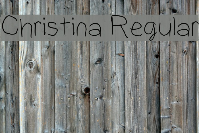 Christina Regular Example 3