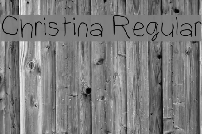 Christina Regular Font examples