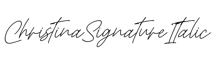 Christina Signature Italic  Frei Schriftart Herunterladen