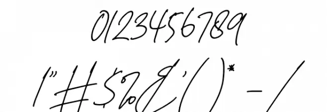 Christina Signature Italic Font OTHER CHARS