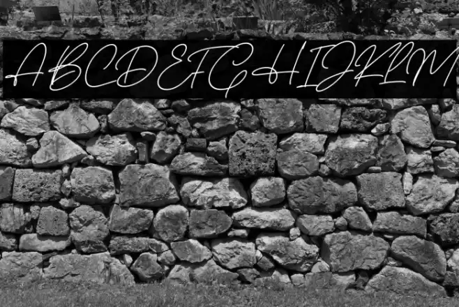 Christina Signature Italic Font examples