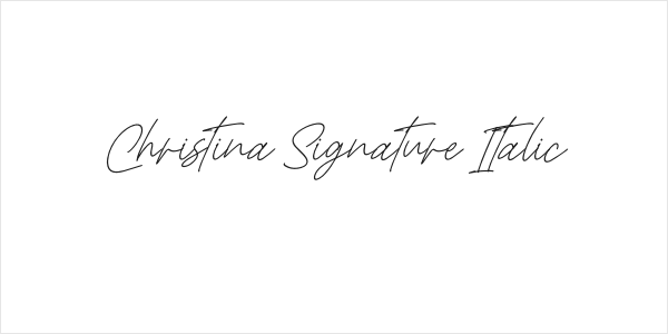 Christina Signature Italic Logo