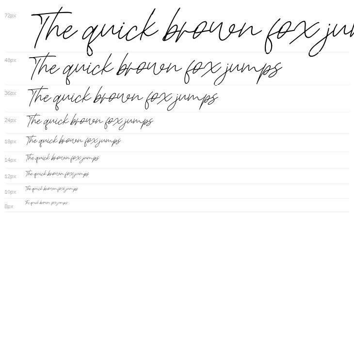 Christina Signature Italic Waterfall