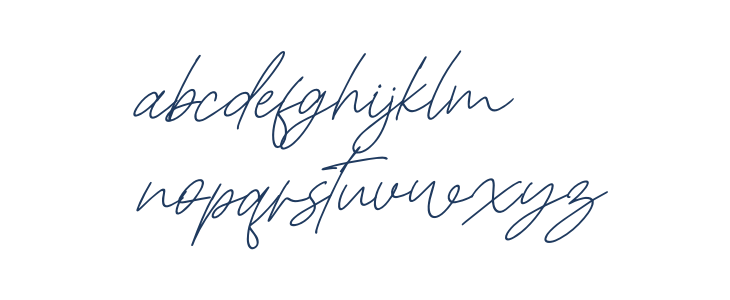 Christina Signature Italic Lowercase
