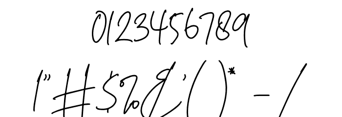 Christina Signature Font OTHER CHARS