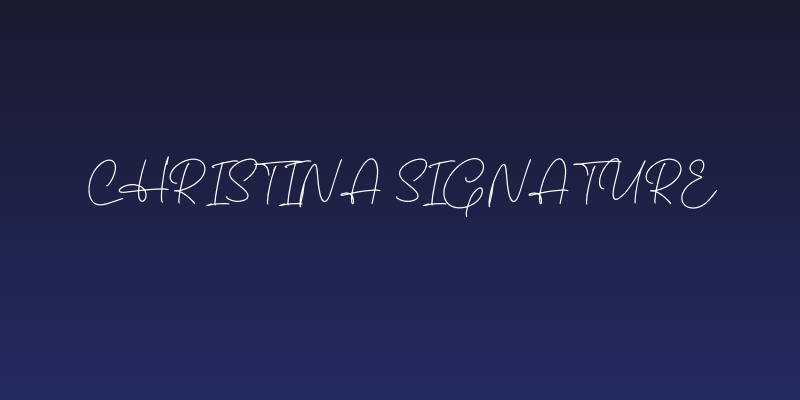 Christina Signature Social Header