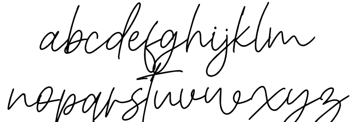 Christina Signature Font LOWERCASE