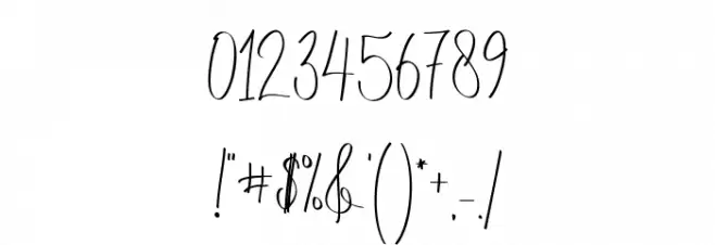 ChristinaAllie Font OTHER CHARS