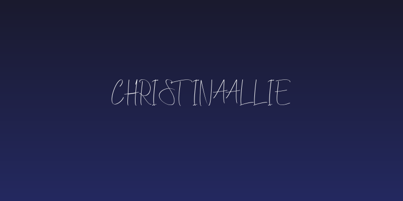 ChristinaAllie Social Header