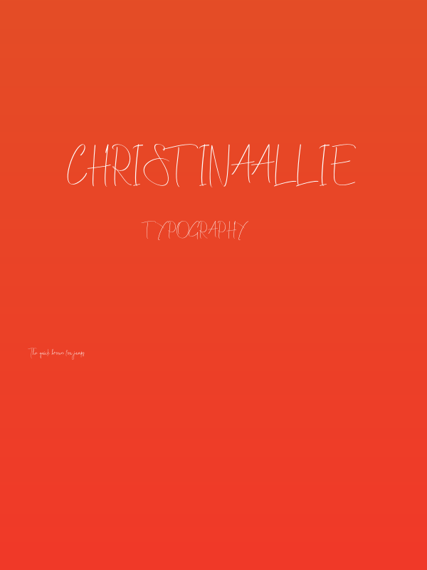 ChristinaAllie Poster