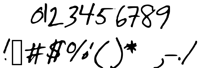 ChristinaHandwriting Font OTHER CHARS