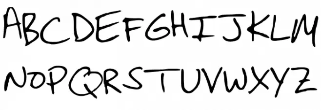 ChristinaHandwriting خط أحرف كبيرة