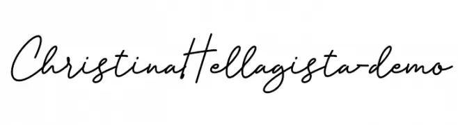 ChristinaHellagista-demo Шрифта