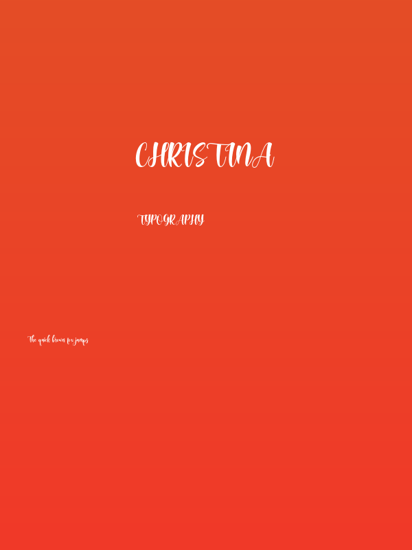 Christina Poster