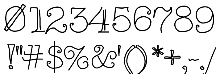 ChristinasFont Font OTHER CHARS
