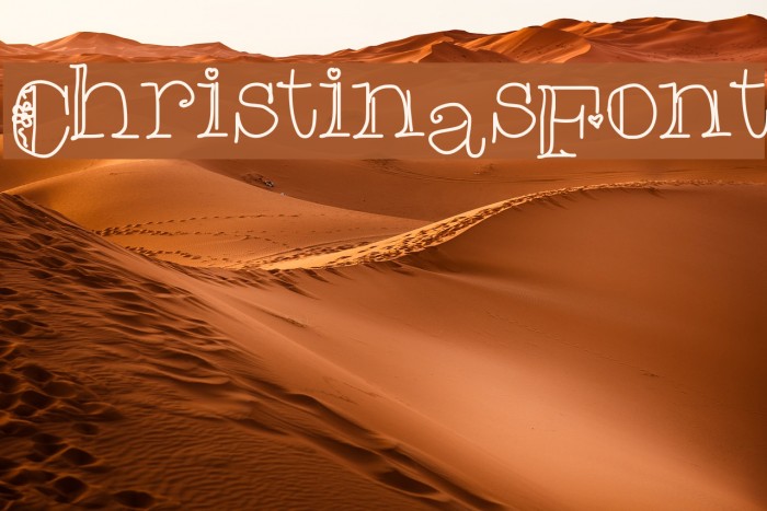 ChristinasFont Font examples
