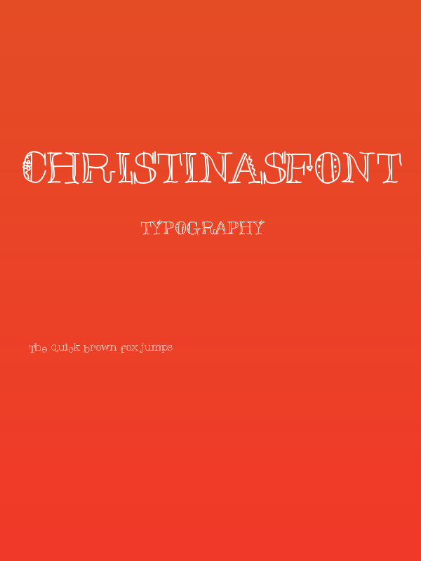 ChristinasFont Poster