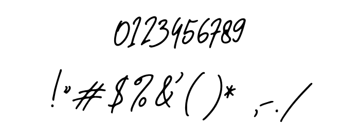 Christine Signature Font OTHER CHARS