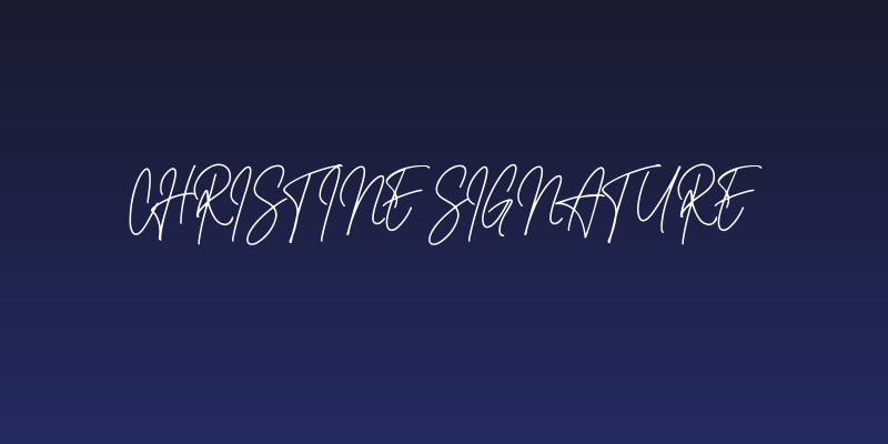 Christine Signature Social Header