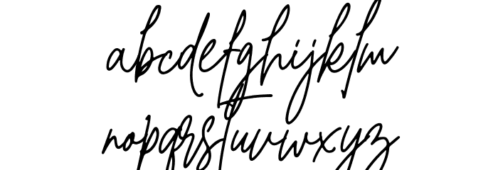 Christine Signature Font LOWERCASE