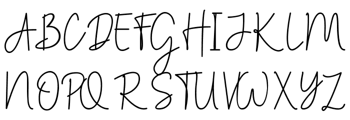 Christine Stylish Font UPPERCASE