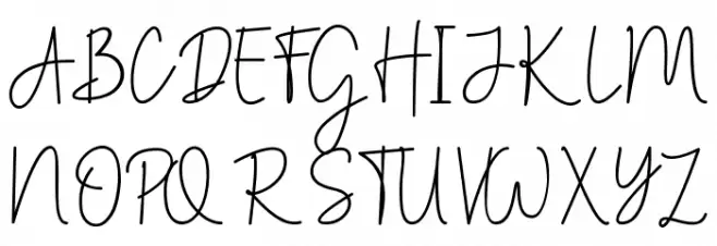 Christine Stylish Schriftart Groß