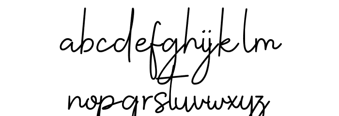 Christine Stylish Font LOWERCASE
