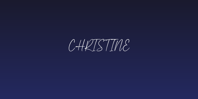 Christine Social Header