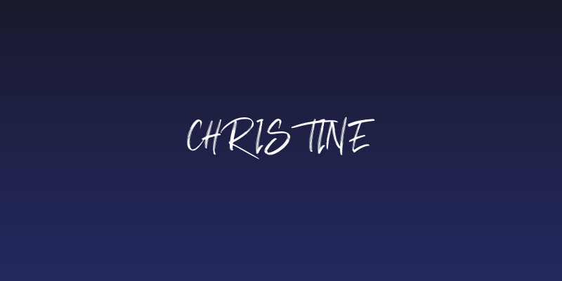 Christine Social Header
