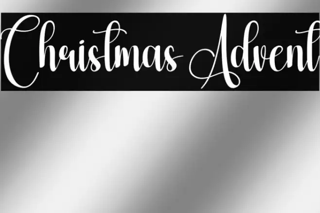 Christmas Advent Шрифта examples