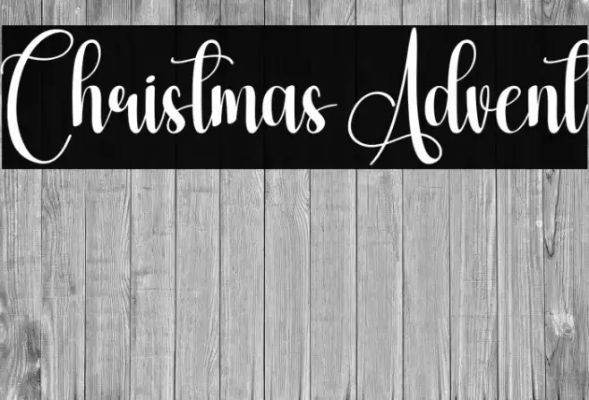 Christmas Advent Шрифта examples