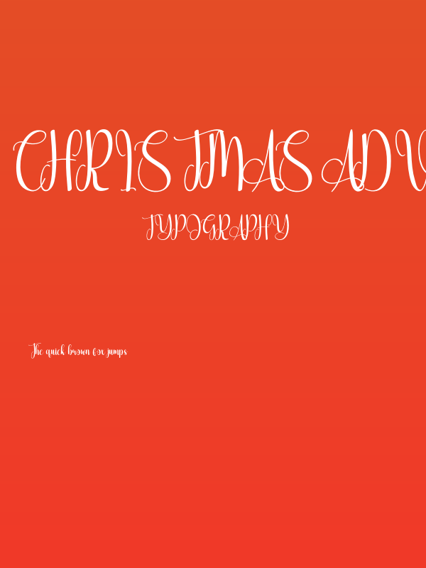 Christmas Advent Poster