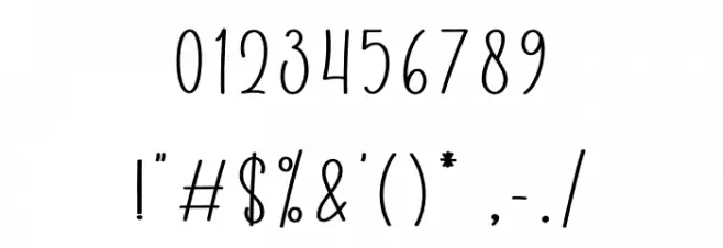 Christmas Adventure Font OTHER CHARS