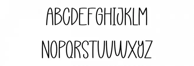 Christmas Adventure Font LOWERCASE