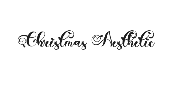 Christmas Aesthetic Logo