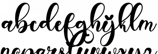 Christmas Aesthetic Шрифта строчной