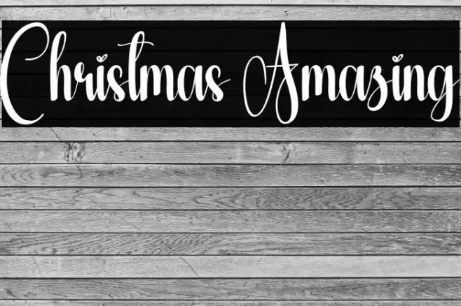 Christmas Amazing Шрифта examples