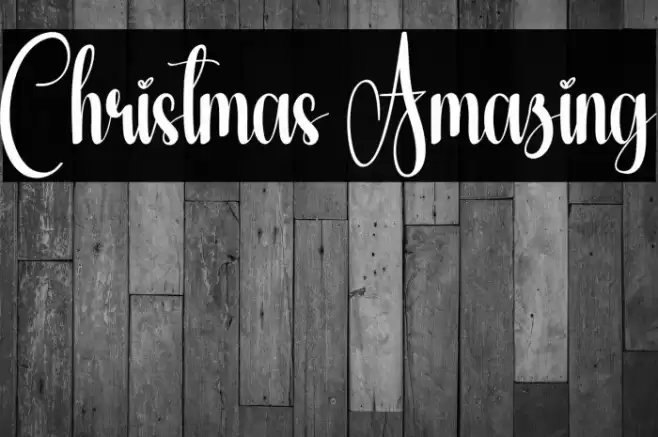Christmas Amazing Шрифта examples