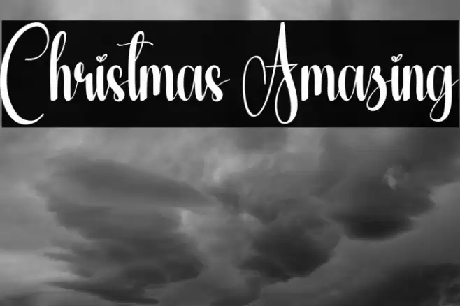 Christmas Amazing Шрифта examples