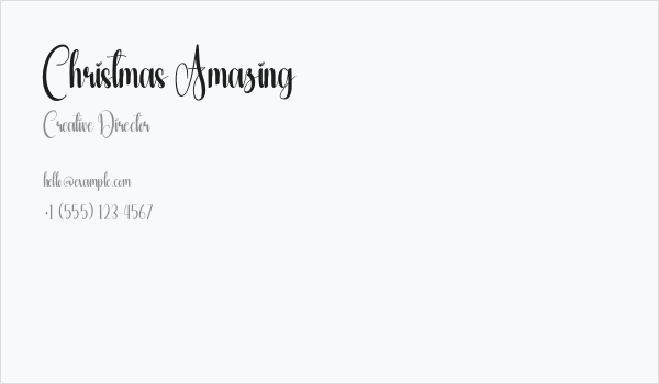 Christmas Amazing Business Card