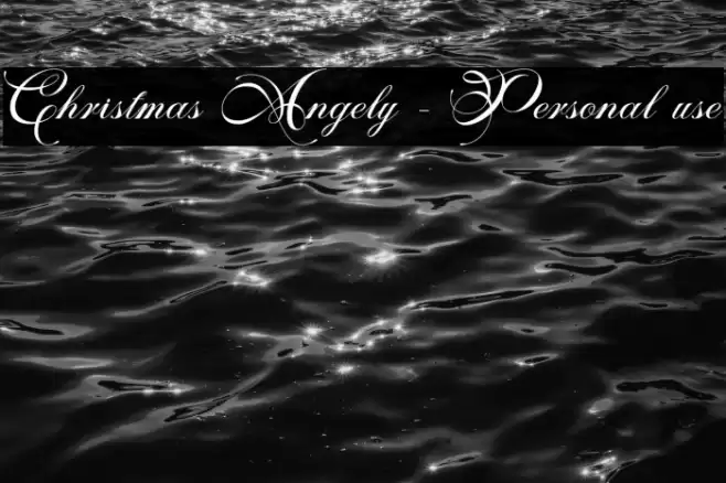 Christmas Angely - Personal use フォント examples