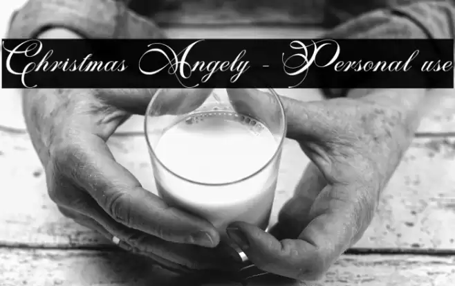 Christmas Angely - Personal use フォント examples